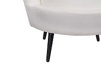 Кресло ракушка Pearl Beige на черных ножках в интернет-магазине