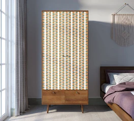 стильный Шкаф двухстворчатый "Berber" принт 23 арт BB16/Print_23 на заказ