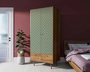 фото Шкаф двухстворчатый "Berber" принт 12 арт BB16/Print_12