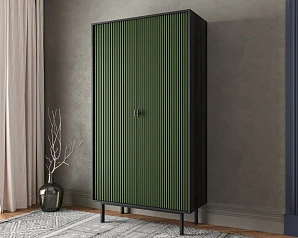 купить красивый Шкаф двухдверный "Emerson" арт EM091/green/L в интернет-магазине