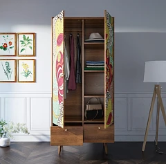 Шкаф двухстворчатый "Berber" принт 6 арт BB16/Print_06 на заказ в интернет-магазине