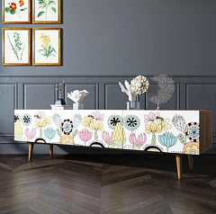 заказать Комод "Berber" с ящиками низкий под TV арт BB19/Print_03