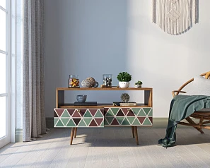 купить Консоль "Berber" с двумя ящиками принт 26 арт BB22/Print_26 в интернет-магазине