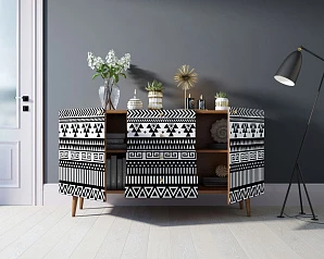 фото Комод "Berber" с ящиками 19 принт арт BB14/Print_19 в интерьере