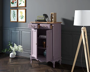 купить Комод «Leontina Lavanda» на 2 ящика 2 дверки арт ST9329RL в интернет-магазине