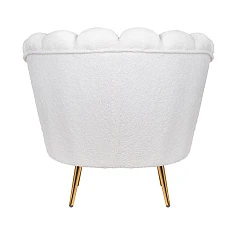 купить Низкое кресло ракушка Pearl цвет белый