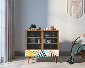 фото Буфет низкий "Berber" принт 42 арт BB47/Print_42 в интерьере