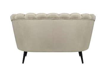 купить Дизайнерский диван Pearl Double Taupe на черных ножках