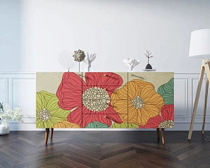 Комод "Berber" с ящиками 5 принт арт BB14/Print_05