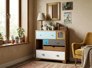 Комод малый «Акварель (Aquarelle)» 6 ящиков арт RE-52 в интернет-магазине