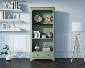 Стеллаж из массива дерева "Olivia" арт CB3003 в интерьере