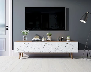 купить красивые Комод "Berber" с ящиками низкий под TV принт 15 арт BB19/Print_15