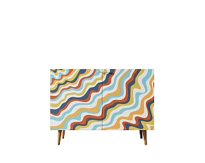 Комод с принтом 21 "Berber" две дверки арт BB04/Print_21