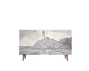 фото Комод с принтом 51 "Berber" арт BB01/Print_51 в интерьере