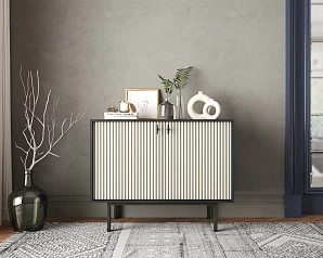 стильный Комод с двумя дверками "Emerson" арт EM02/milky/L на заказ