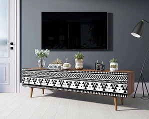 купить стильные Комод "Berber" с ящиками низкий под TV принт 19 арт BB19/Print_19