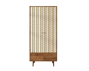 стильный Шкаф двухстворчатый "Berber" принт 23 арт BB16/Print_23 на заказ