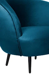 купить Мягкое кресло Small Benee Izumrud на черных ножках