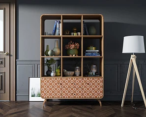 купить Стеллаж "Ellipse" принт 3 арт EL13/print_3 в интернет-магазине