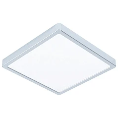 99269 Светодиодный накладной светильник FUEVA 5, 20,5W (LED), 285х285, H28, 2400lm, 3000K, IP44, сталь в интернет-магазине