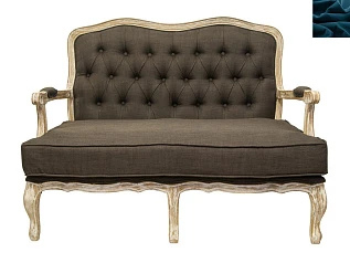 купить Прямой диван модерн Yareli Brown V2 синий в интернет-магазине