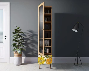 красивый Буфет "Berber" одностворчатый с ящиком принт 47 арт BB48/Print_47