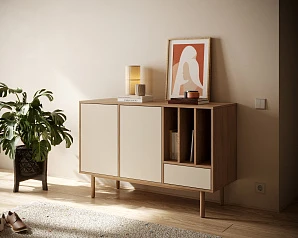 Комод с двумя дверками и ящиком "Alice" арт ALC02 в интерьере