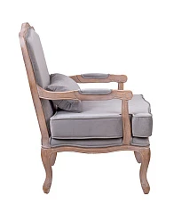 купить стильное Мягкое полукресло с подлокотниками Nitro Grey Velvet