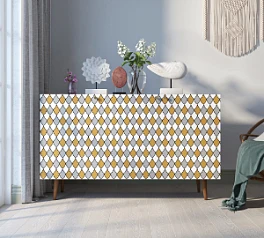 фото Комод "Berber" три дверки 22 принт арт BB01/Print_22 в интерьере