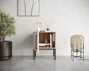 Тумбочка с дверкой "Nicole" NLN08 Белый на заказ