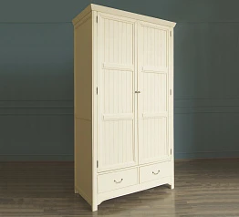 купить стильный Бежeвый двухстворчатый шкаф "Olivia"   арт GA2004C