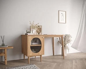 Стол рабочий "Bubble" с левой тумбой арт BBL09 в интернет-магазине