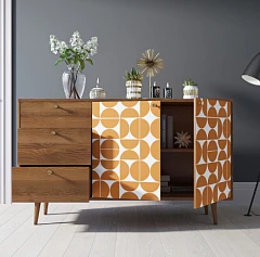 стильные Комод "Berber" с двумя дверками и ящиками 14 принт арт BB05/Print_14