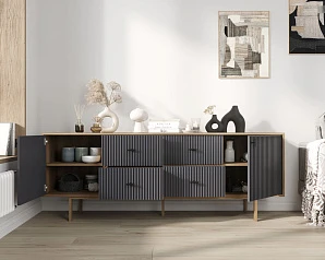 заказать Комод две дверки и четыре ящика "Emerson" арт EM19/7024/L