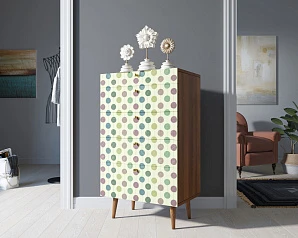 фото Комод высокий "Berber" принт 24 арт BB10/Print_24 в интерьере