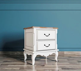 фото Прикроватная тумба leontina на два ящика арт ST9302/2 в интерьере