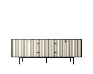 Комод две дверки и четыре ящика "Emerson" арт EM19/milky/L на заказ