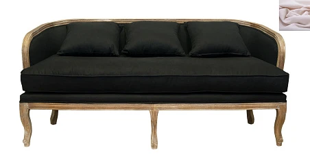 Диван в стиле ретро Nora розовый на заказ в интернет-магазине