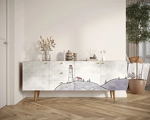 Комод "Berber" удлиненный арт BB11/Print_51 на заказ в интернет-магазине