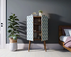 Комод на высоких ножках "Berber" 13 принт арт BB09/Print_13