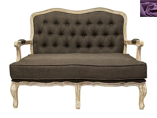 купить Прямой диван модерн Yareli Brown V2 фиолетовый в интернет-магазине