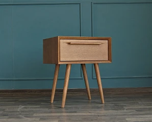 Тумба для прихожей в Скандинавском стиле "Bruni" с ящиком в интерьере