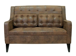 фото Дизайнерский двухместный диван Hublon коричневый