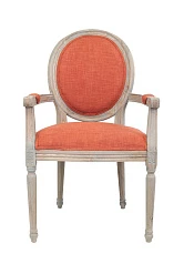 Мягкий стул с подлокотниками Diella Orange в интерьере