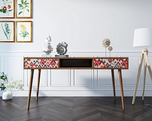 фото Стол рабочий "Berber" принт 2 арт BB18/Print_02 в интерьере