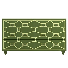 фото Зеленый комод "Emerald" 6 ящиков арт DSC348ETG