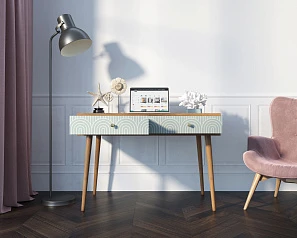 стильный Стол рабочий "Berber" малый принт 34 арт BB32/Print_34 на заказ